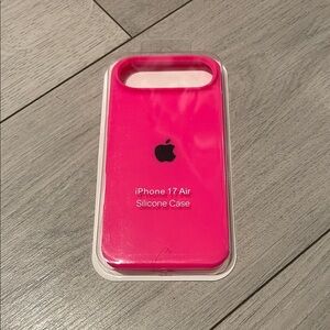 Apple iPhone 17 Air Bright Pink Silicone Case